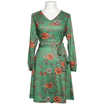 Klänning (Grön, Flerfärgad) från Club London Elastan, Viskos