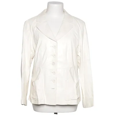 Leather jacket (White) from Danier Acetate, Leather