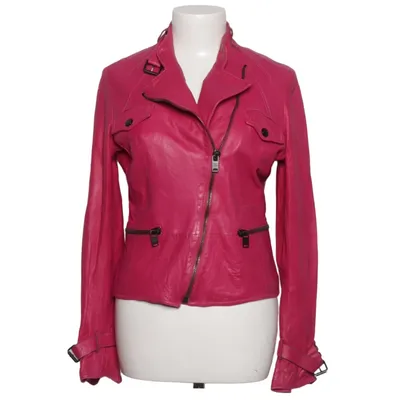 Jacka (Rosa) från Gianfranco Ferré Bomull, Skinn, Polyester, Viskos
