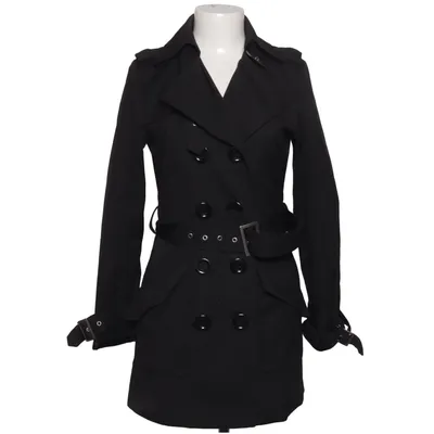 Trench coat (Black) from Clockhouse by C&A Cotton, Polyester