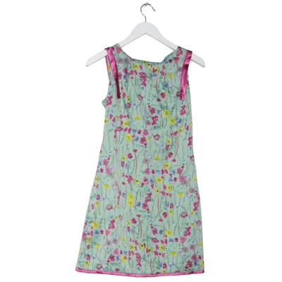 Dress (Green, Multicolored) from Lavand Cotton, Elastane, Polyester