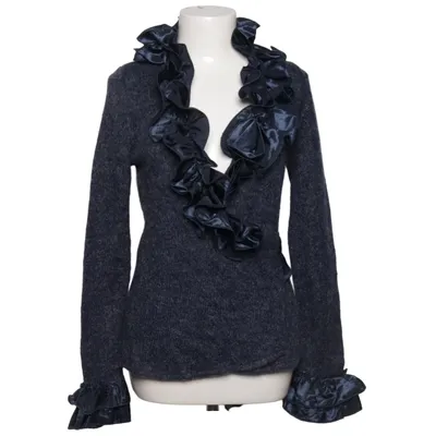 Cardigan (Blauw) van Pink Boom Acryl, Polyamide, Wol