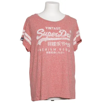 T-shirt (Roze) van Superdry Vintage Katoen, Polyester, Viscose
