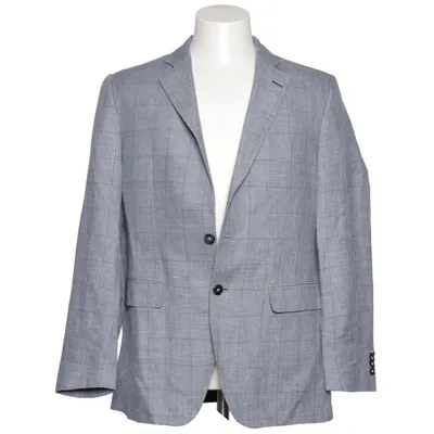 Blazer (Bleu) de Scabal Lin, Soie, Viscose, Laine