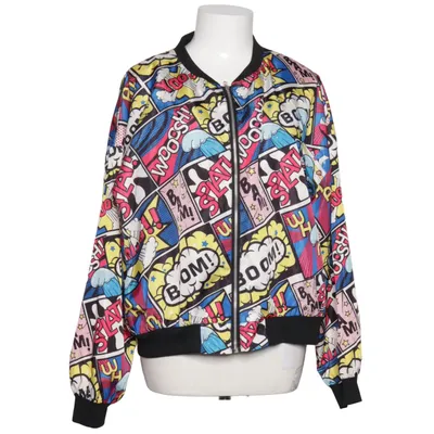 Bomber jacket (Blue, Red, Yellow, Black, White, Multicolored) Cotton, Polyester