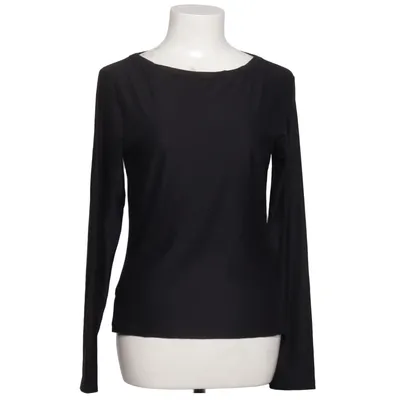 Langærmet t-shirt (Sort) fra Miss H. Elastan, Polyester