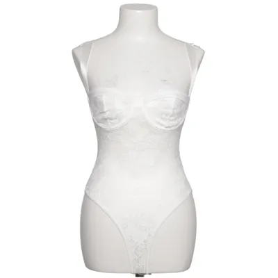 Lingerie body (White) from Musera Elastane, Polyamide