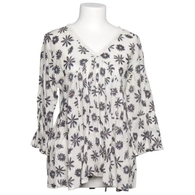 Dress (White, Blue) from Aroma Cotton