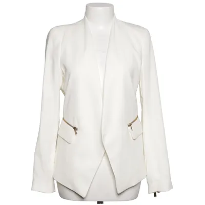 Blazer (White) from Zara Basic Acetate, Polyester