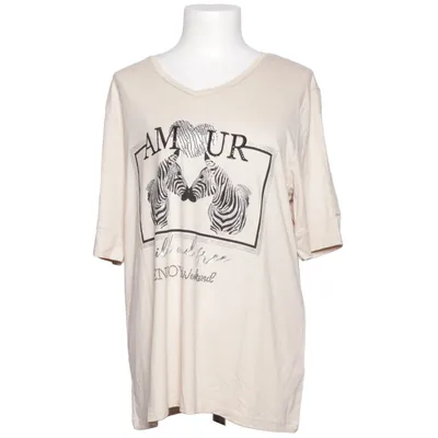 T-shirt (Beige) de Fashion Highlight Élasthane, Viscose