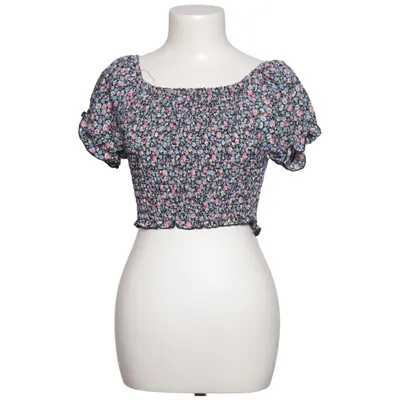 Crop top (Black, Blue, Pink) from Defox Cotton, Polyamide