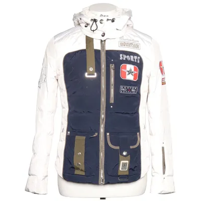 Skidjacka (Vit, Blå, Grön) från Bogner Dun, Fjädrar, Polyester, Polyuretan