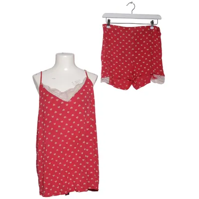 Pyjamasz (Rød, Beige) fra Flame Elastan, Viscose