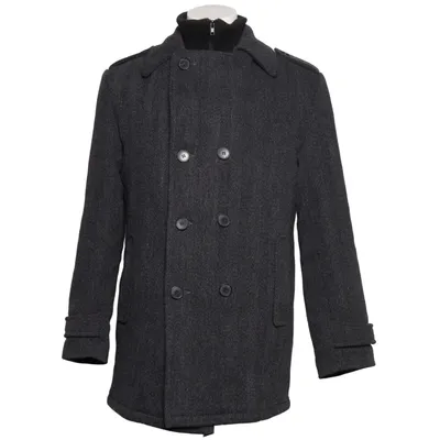 Pea coat (Gray, Black) from Abrams Polyamide, Polyester, Wool