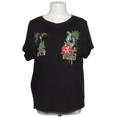 T-shirt (Black) from Margittes Cotton, Elastane, Modal, Silk