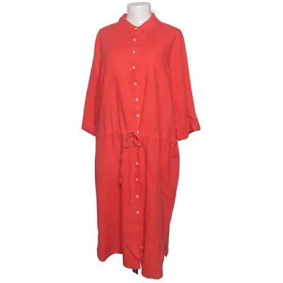 Shirt dress (Red) from Navigazione Linen, Viscose