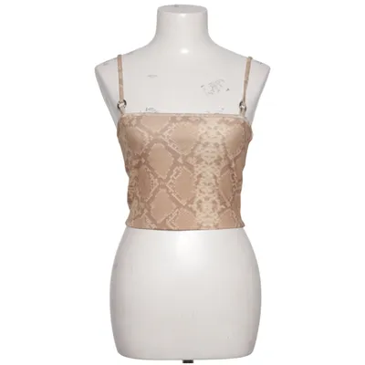 Crop top (Cropped Circle Detail Printed Singlet) van Anna Nooshin x NA-KD Elastaan, Polyester