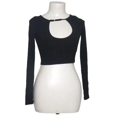 Crop top (Svart) från The Kript Bomull, Elastan