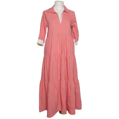 Jurk (Roze, Wit) van Vitamina Katoen, Elastaan, Polyamide