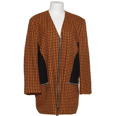 Jacket (Orange, Black) from Chic Polyester, Viscose