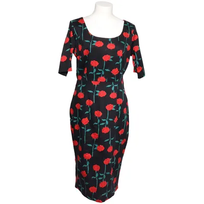 Klänning (Svart, Röd, Grön) från Collectif Vintage Bomull, Elastan