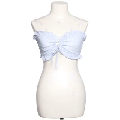 Crop top (Bleu, Blanc) de Privacy Please Coton, Polyester