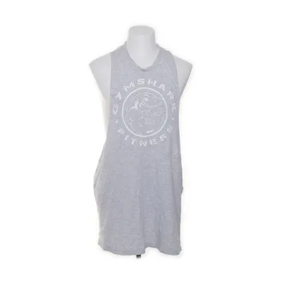 Träningslinne (Grå) från Gymshark Bomull, Elastan