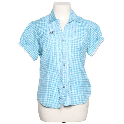 Dirndl blouse (Blauw, Wit) van Alpin de Luxe Katoen, Polyester