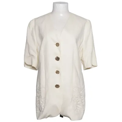 Blazer (Blanc) de Basler Coton, Polyester, Laine
