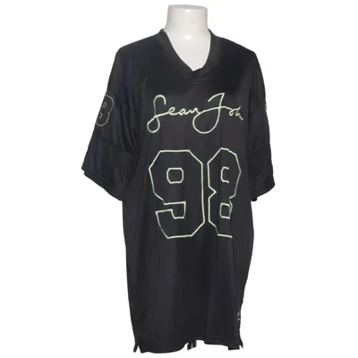 Football jersey (Black, Yellow) from Sean John x Missguided Polyester