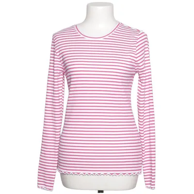 T-shirt à manches longues (Blanc, Rose) de Selected Femme Élasthane, Coton biologique
