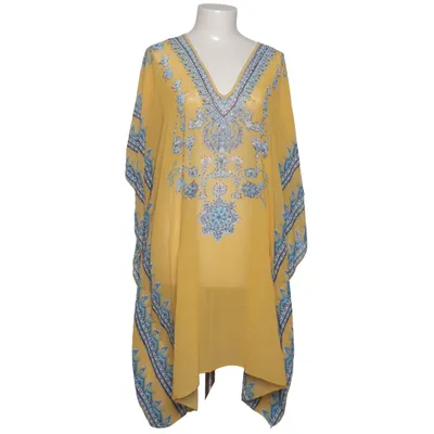 Kaftankjole (Gul, Blå, Flerfarvet) fra Lusa Elastan, Polyester