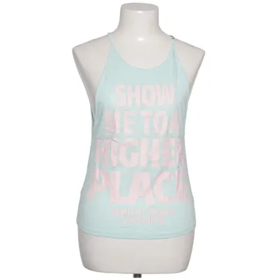 Tank Top (Turquoise, Pink) from The House of Foxy Cotton, Polyester, Viscose