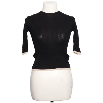 T-shirt à manches longues (Noir, Beige) de Massimo Dutti Coton, Viscose