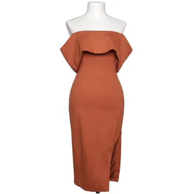 Robe (Marron) de Lavish Alice Coton, Élasthane, Polyamide