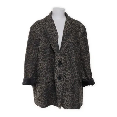 Blazer (Brun, Sort) fra Lumina Polyester, Uld