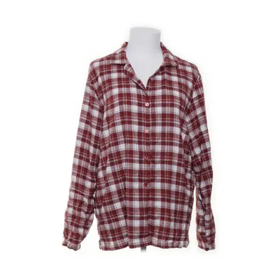 Flanellen overhemd (Rood, Wit) van Hema Katoen