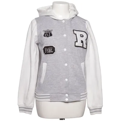 Varsity jacket (Gray, White) from Urban Diva Cotton, Polyester