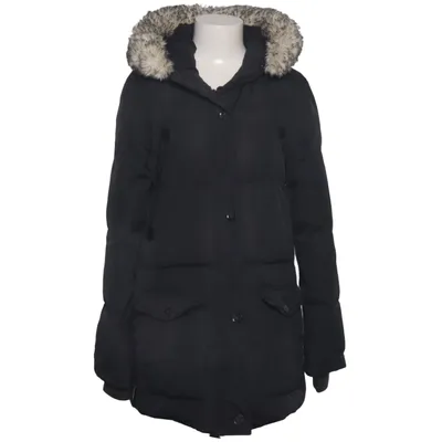 Daunenmantel (Schwarz) von Schott NYC Acryl, Baumwolle, Daune, Feder, Nylon, Polyester