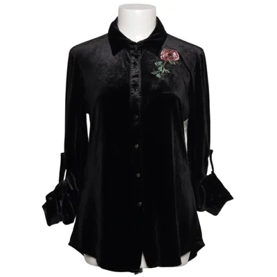 Blouse (Noir) de Ciminy Élasthane, Polyester