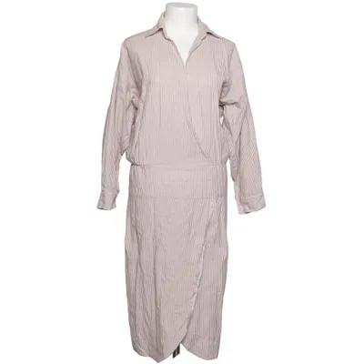 Shirt dress (Beige, White) from Norma Kamali