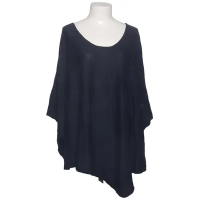 Poncho (Bleu) de Sara Lindholm Acrylique, Coton