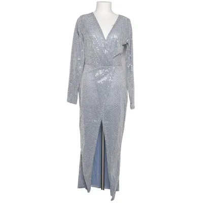 Omlottklänning (Blå, Silverfärgad) Elastan, Polyester