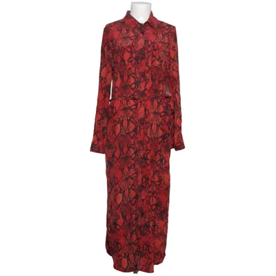 Shirt dress (Red, Black, Multicolored) from Jadicted Elastane, Silk