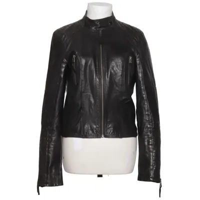 Läderjacka (Svart) från VILA Skinn, Polyester