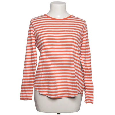 Langærmet t-shirt (Rød, Hvid) fra H&M Basic Bomuld, Modal