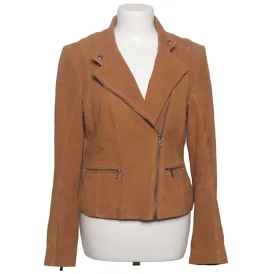 Bikerjacke (Braun) von Jilani Collection Leder, Polyester