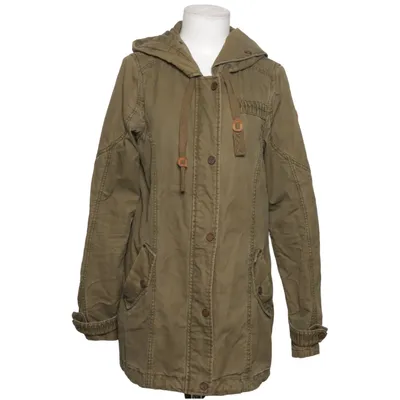 Parka (Green) from Dreimaster Cotton, Leather