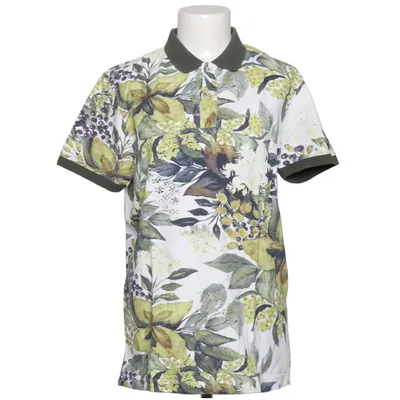Polo shirt (White, Green, Multicolored) from Lufian Cotton, Elastane