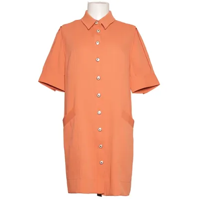 Skjortekjole (Orange) fra Sandro Bomuld, Polyester